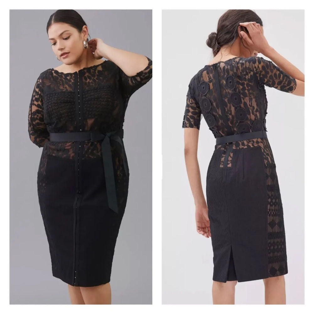 Beguile by Byron Lars black cocktail dress size 16